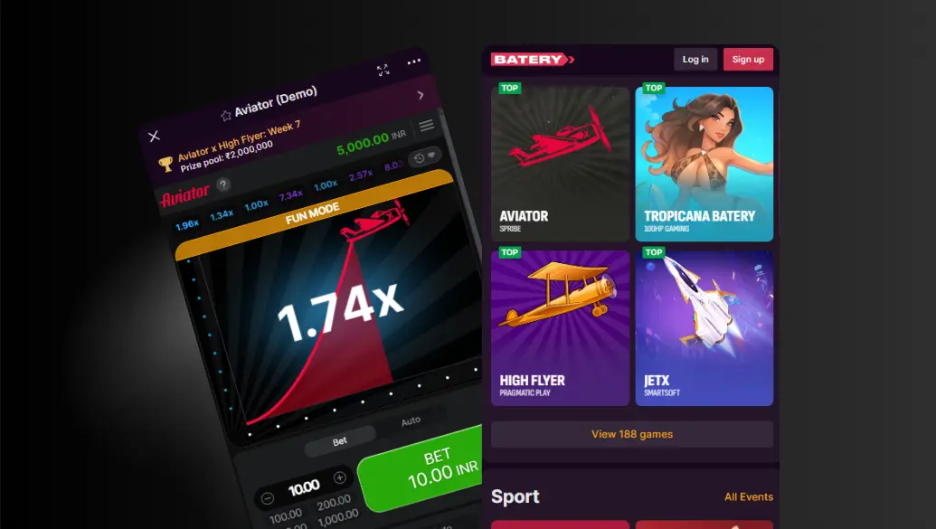 Batery Casino Mobile Application Batery Aviator Mobile Application