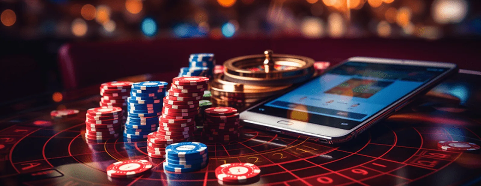 Best Online Casino That Pays Real Money Smartphone and roulette wheel surrounded by colorful chips showing real money online casino