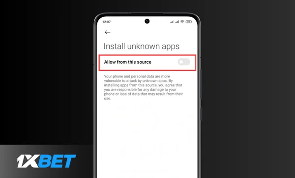 Step 1 - Install unknown app Install unknown apps