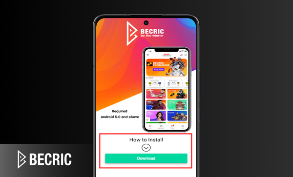 Step 2 - Becric Install app Step 2 - Download Becric app