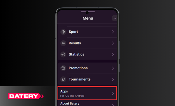 Step 2 - Installing Batery app Step 2 - Installing Batery app