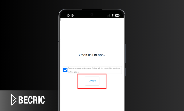 Step 3 - Becric Install app Step 3 - Download Becric app