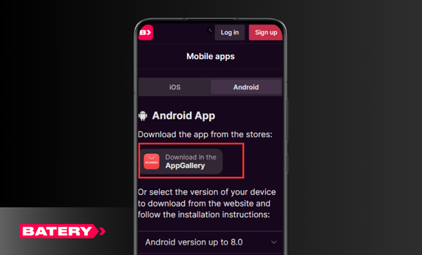 Step 3 - Installing Batery app Step 3 - Installing Batery app