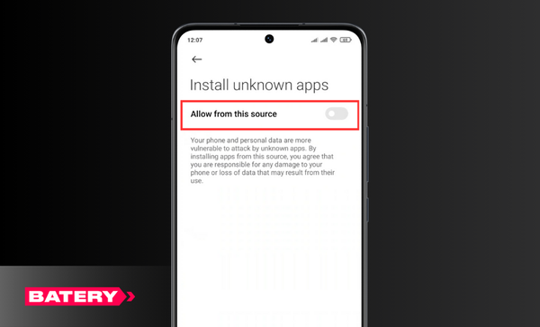 Step 4 - Batery Install app Step 4 - Batery Install app