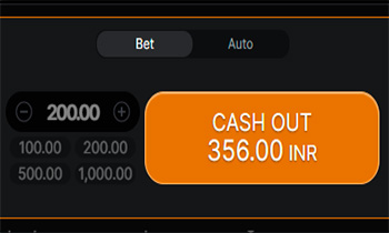 high-odds Aviator game cash out button